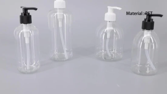 200 ml 250 ml 280 ml 500 ml vide clair shampooing et revitalisant ensemble bouteille en plastique pour animaux de compagnie avec pompe à lotion vaporisateur